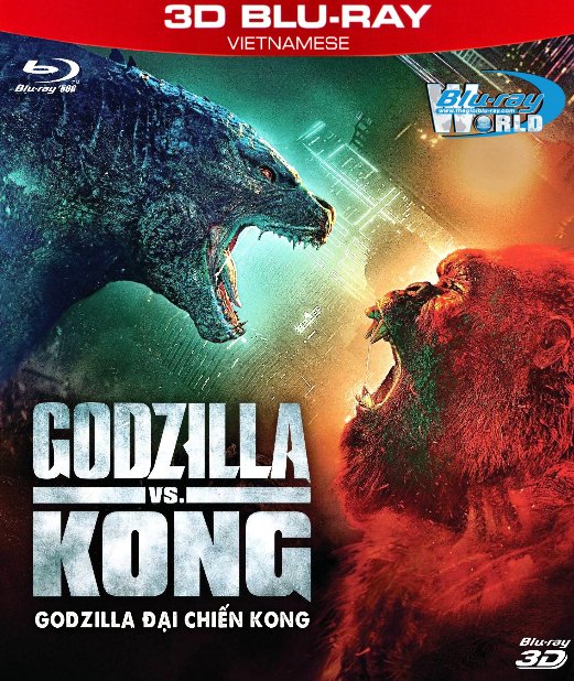 Z302. Godzilla vs Kong 2021 - Godzilla Đại Chiến Kong 3D50G (TRUE- HD 7.1 DOLBY ATMOS)